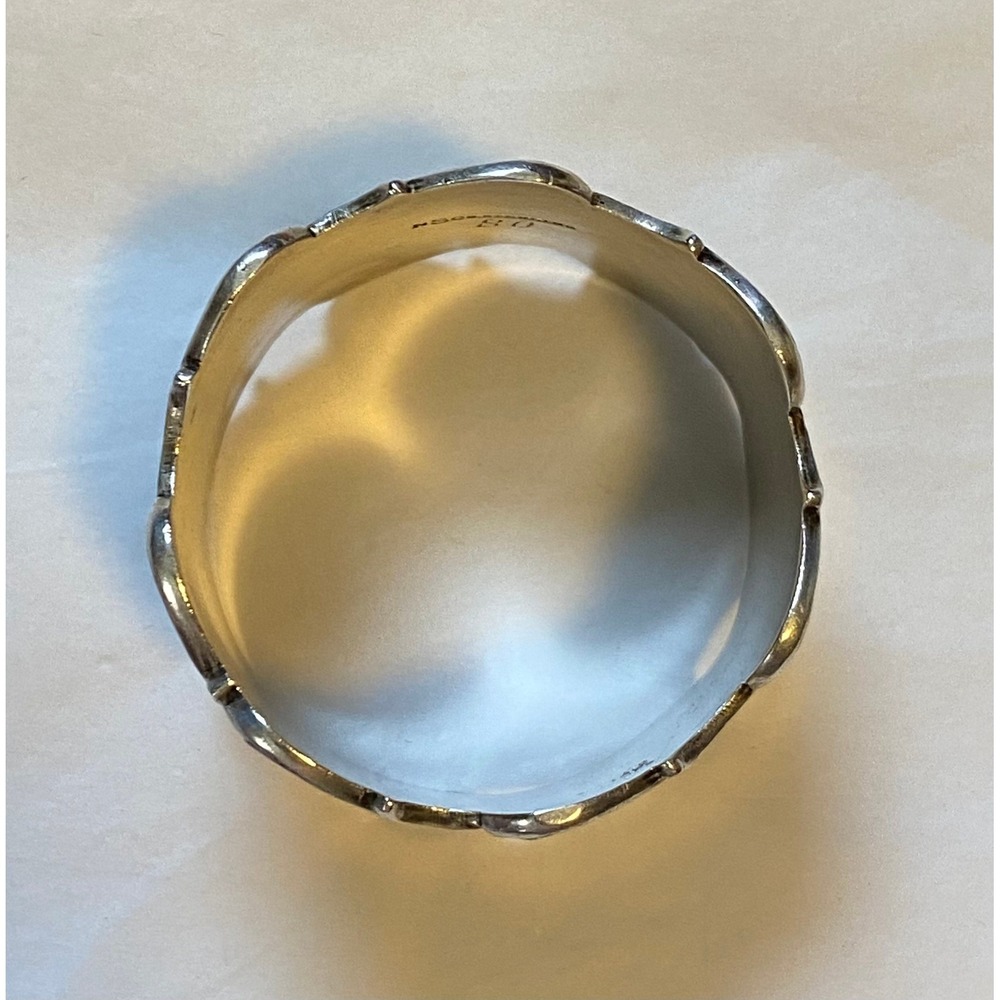 Antique Sterling National Silver Co Napkin Ring Engraved Evangeline - Picture 7 of 7